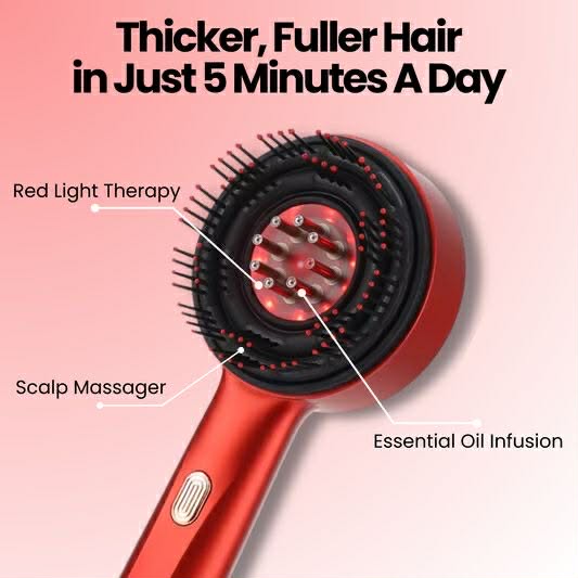 Red Light Scalp Massager Comb